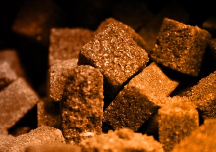 cooked sweet potato cubes dog