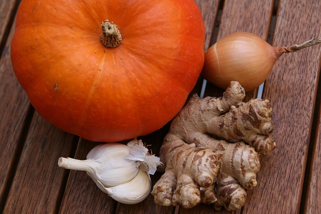 illustration of garlic and onion bulbs